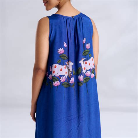 Buy Surbhi Shantoon Maxi Dress - Royal Blue | Rustorange