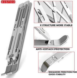 geutejj Aluminum Laptop Stand Ergonomic Foldable Portable Laptop Stand ...