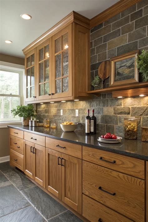 20+ Stunning Kitchen Backsplash Ideas with Oak Cabinets