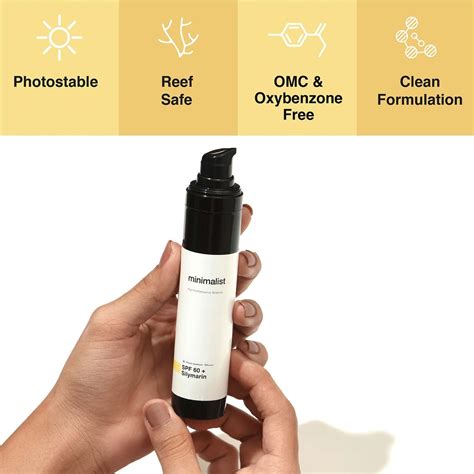 Buy MINIMALIST SPF 60 PA ++++ FACE SUNSCREEN WITH ANTIOXIDANT SILYMARIN ...