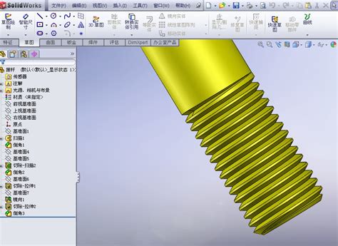 告诉你，SolidWorks螺纹的几种绘制方法 - 知乎