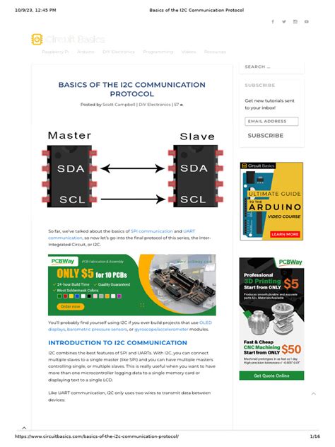 Image result for I2C Communication Tutorial