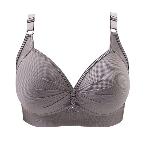 bnaln Women's Bras Full Coverage Wireless Plus Size Bras with Support ...