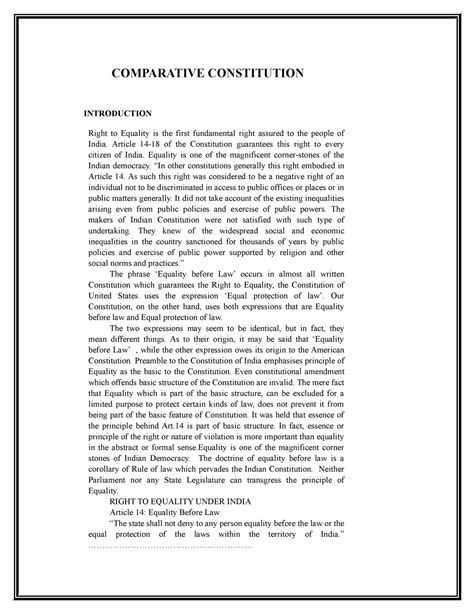 Constitution C - COMPARATIVE CONSTITUTION INTRODUCTION Right to ...