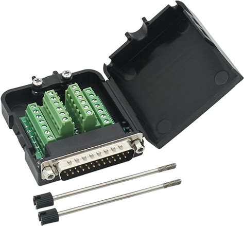 Buy YIOVVOM DB25 Breakout Board Solder-Free Male Adapter 25-pin Port ...