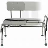 DMI Tub Transfer Bench and Shower Chair with Non Slip Aluminum Body ...