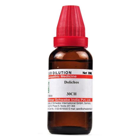 Buy Dr.Willmar Schwabe Dolichos 30 CH Dilution, 30 ml | 19 Minutes ...