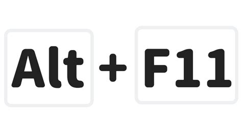 マクロを編集するVBEを表示する「Alt+F11」