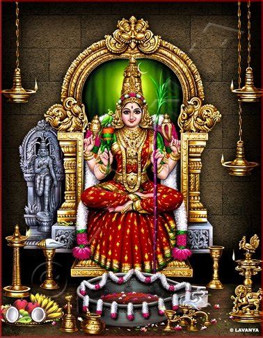 Lavanya Goddess Meenakshi Amman Vibrant Colour Printed Photo Frame ...