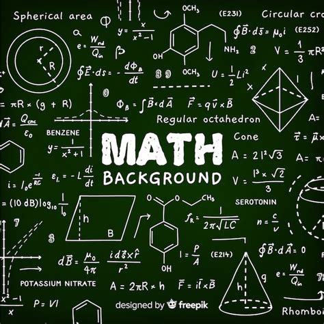 Mathe realistische Tafel Hintergrund | Kostenlose Vektor