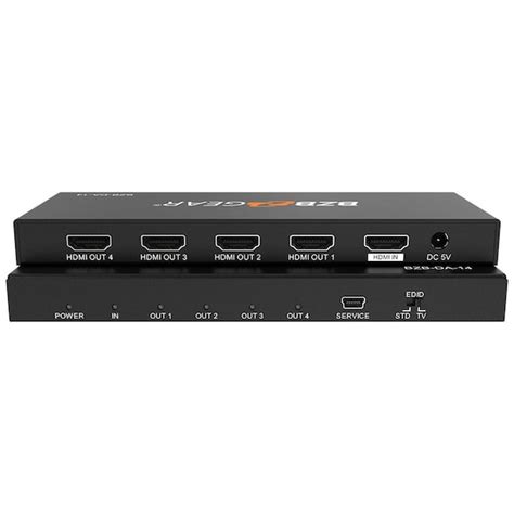 Bzbgear 1X4 4K HDMI SPLITTER BZB-DA-14 | Zoro
