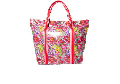 Paisley Aqua Big Beach Bag - Lou Harvey