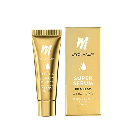MyGlamm Super Serum BB Cream - 301 Almond - 15gm | BB Cream with SPF 50 ...