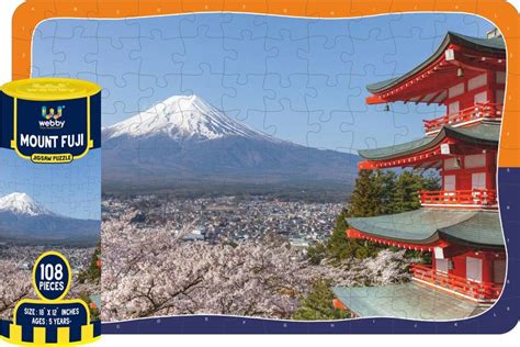 Webby Mount Fuji Jigsaw Puzzle, 108 Pieces - Mount Fuji Jigsaw Puzzle ...