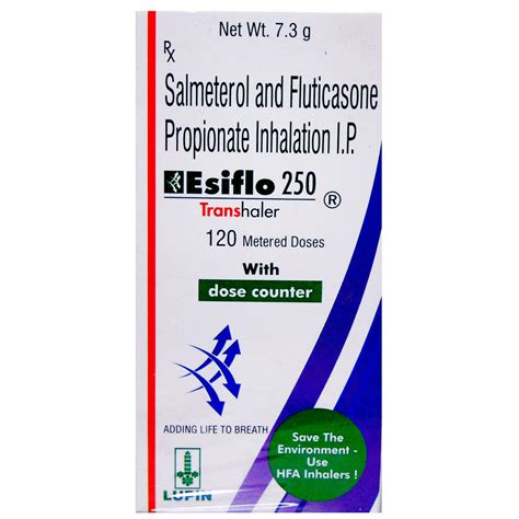Esiflo 250 Transhaler | Uses, Side Effects, Price | Apollo Pharmacy