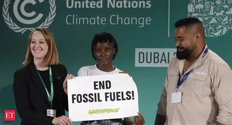 'Contentious' COP28 draft moots end to fossil fuel use - The Economic Times