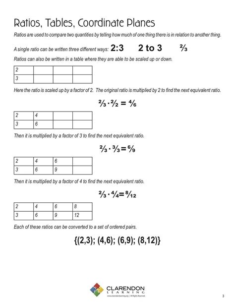 Ratio Table Worksheet - Proportions Worksheets : - Drawing Nakamura