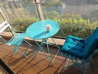 Magna Homewares Bistro Metal Folding Outdoor, Indoor Table & Chairs Set ...