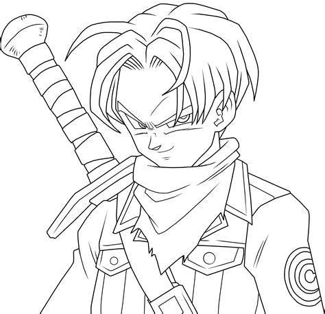 Trunks Dragon Ball Sketch at Annie Geil blog