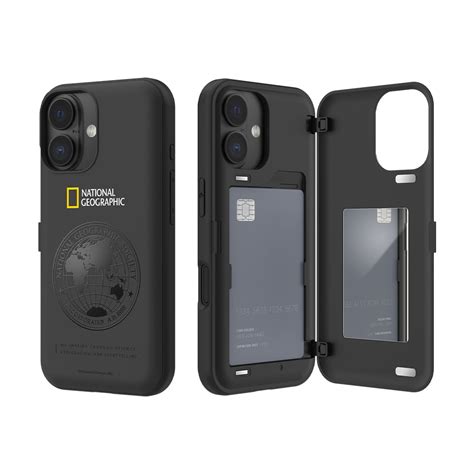 Nat Geo iPhone 16 Plus Back Cover Case | Global Seal Card Door Bumper
