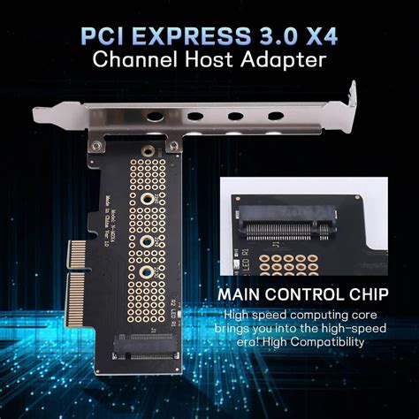 M.2 NVME SSD NGFF to PCIE 3.0 X4 Adapter Support 2230 2242 2260 2280 S ...