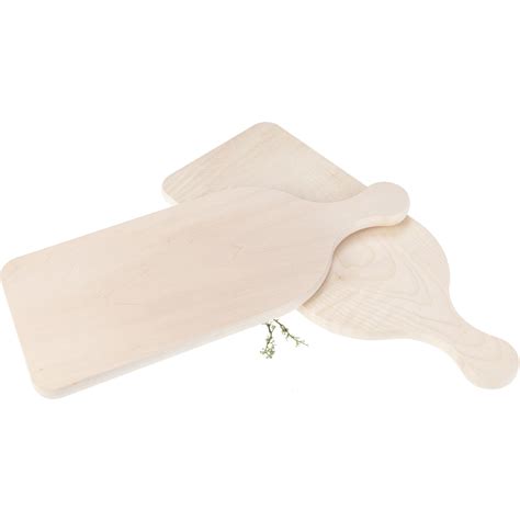 Cutting board with handle made of FSC® maple wood - 40 x 16 x 1.5 cm ...