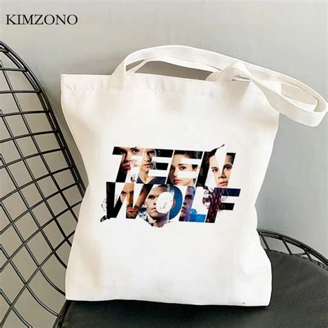 Teen Wolf Canvas Tote Bag Grocery Shopping Handbag Shopper Foldable – CRAZE