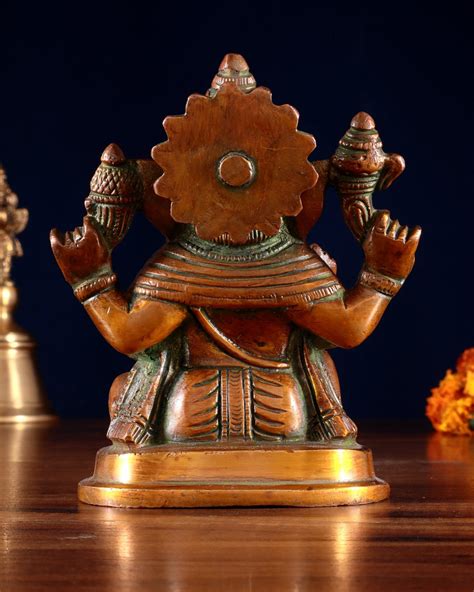 Pure Brass Ganesha Statue dual tone 5" – Budhshiv.com