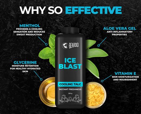 Buy BEARDO ICE BLAST COOLING TALC (250G) Online & Get Upto 60% OFF at ...