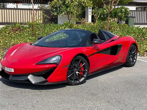 Rent McLaren 570S Spyder (Red), 2019 in Dubai - Turboplus