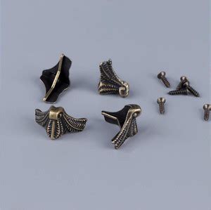DIY Craft Antique Fashion Corner Protector Box Wood Case Decorative ...
