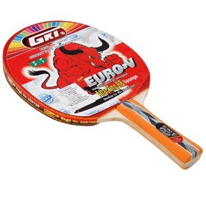 GKI Euro V Wooden Table Tennis Racquet (Multicolor, Pack of 1) : Amazon ...