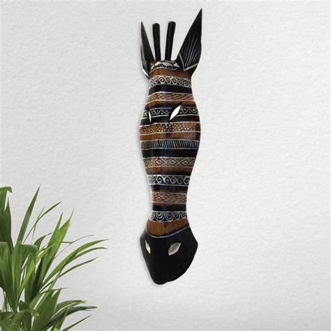 Buy Corsica Magnolia Wooden Giraffe Mask Wall Accent from Corsica by ...