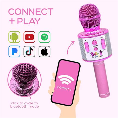 Buy Move2Play Kids Star Karaoke, Kids Bluetooth Microphone, + 15 Pre ...