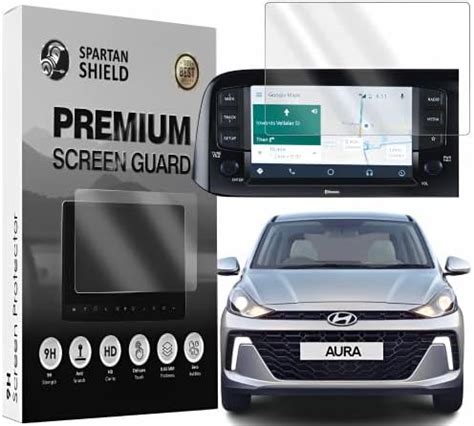 Spartan Shield Screen Guard Protector Compatible With HYUNDAI AURA 2023 ...