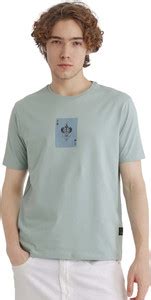 RARE RABBIT Graphic Print Men Crew Neck Green T-Shirt - Buy RARE RABBIT ...