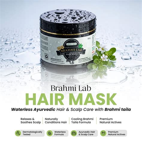 Brahmi Lab Hair Mask | Ayurvedic Deep Conditioning Hair Mask – Green ...