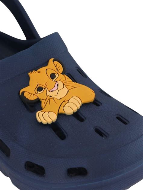 Simba Navy Clogs with Cute Paw Charms – Boys' Disney Wear – Yellow Bee ...