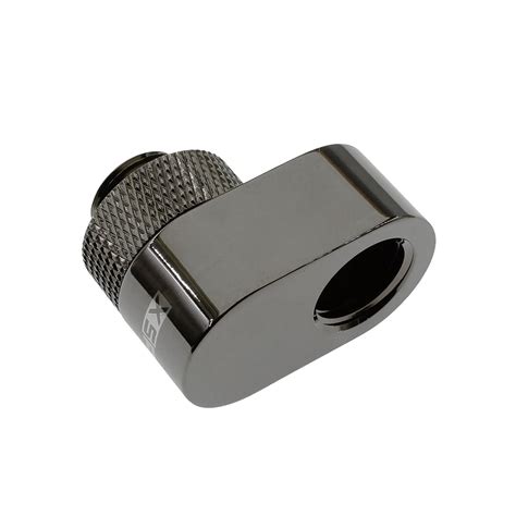 XSPC G1/4 Rotary 14mm Offset Adapter Fitting, Black Chrome : Amazon.in ...