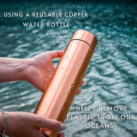 Kosdeg Copper Water Bottle - 34oz Vintage Modern India | Ubuy