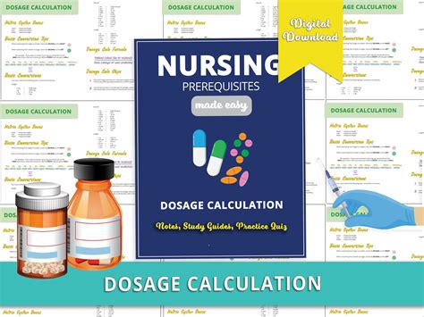 Dosage Calculation Worksheet - Printable Word Searches