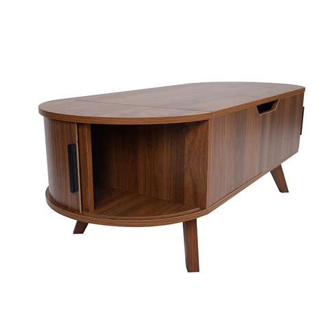 JanmerHome Small Lift Top Coffee Table with Sliding Tambour India | Ubuy