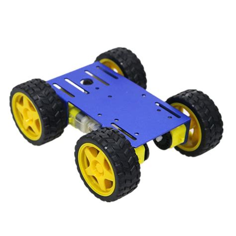 4wd Robot Car Chassis Kit with Metal Robotic Frame India | Ubuy