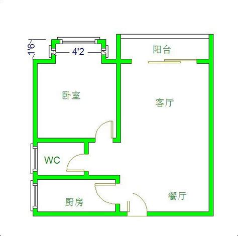 农村50平米户型图,50平两室一厅户型图,农村50平米房屋图_大山谷图库