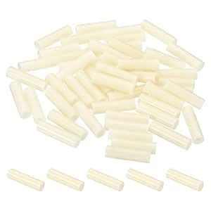 PATIKIL 3.2mm ID x 7mm OD x 25mm L Round Spacers Washers, 50 Pack ABS ...