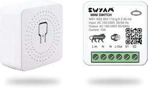 SWYAM Mini 2-Way WiFi Smart Switch with Electrical Safety Features ...