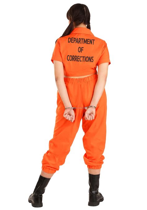 Orange Inmate Prisoner Women's Plus Size Costume | Prison Costumes