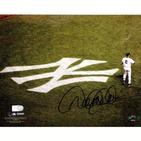 MLB New York Yankees Derek Jeter on Field with Yankee Emblem Horizontal ...