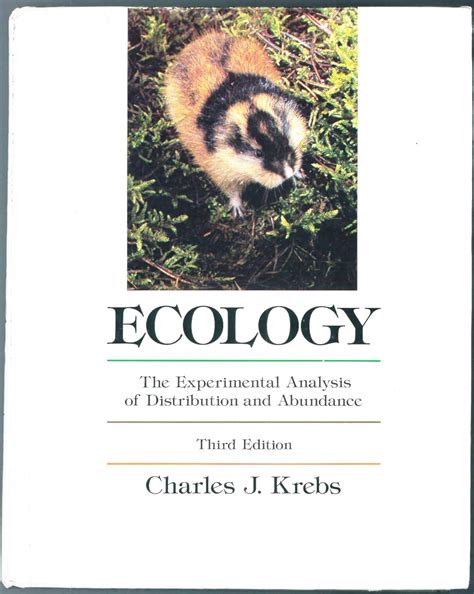 Buy Ecology: The Experimental Analysis of Distribution and Abundance ...