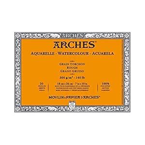 Arches 140 lb. Rough Block 7x10" - Natural White : Amazon.in: Home ...